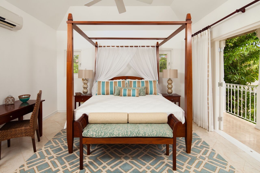 Bedroom with balcony